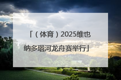 （体育）2025维也纳多瑙河龙舟赛举行