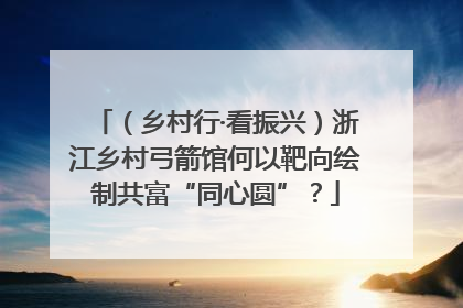 （乡村行·看振兴）浙江乡村弓箭馆何以靶向绘制共富“同心圆”？