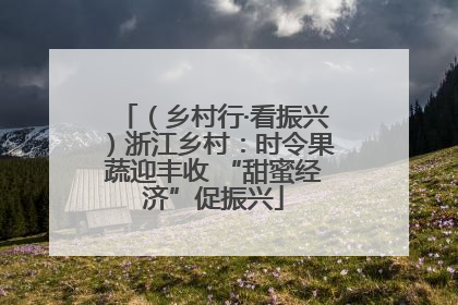（乡村行·看振兴）浙江乡村：时令果蔬迎丰收 “甜蜜经济”促振兴