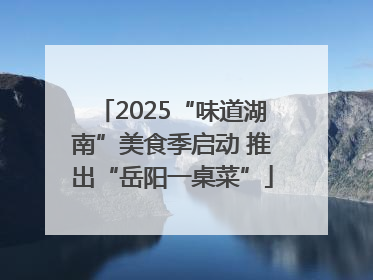 2025“味道湖南”美食季启动 推出“岳阳一桌菜”