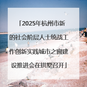 2025年杭州市新的社会阶层人士统战工作创新实践城市之窗建设推进会在拱墅召开