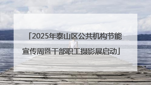 2025年泰山区公共机构节能宣传周暨干部职工摄影展启动