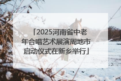 2025河南省中老年合唱艺术展演周地市启动仪式在新乡举行