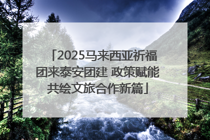2025马来西亚祈福团来泰安团建 政策赋能共绘文旅合作新篇