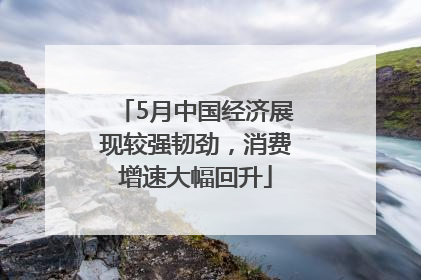 5月中国经济展现较强韧劲，消费增速大幅回升