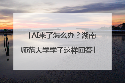 AI来了怎么办？湖南师范大学学子这样回答