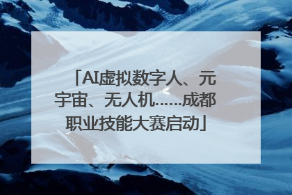 AI虚拟数字人、元宇宙、无人机……成都职业技能大赛启动