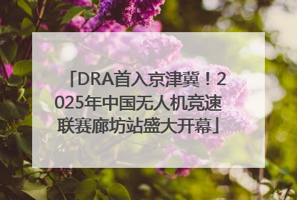 DRA首入京津冀！2025年中国无人机竞速联赛廊坊站盛大开幕